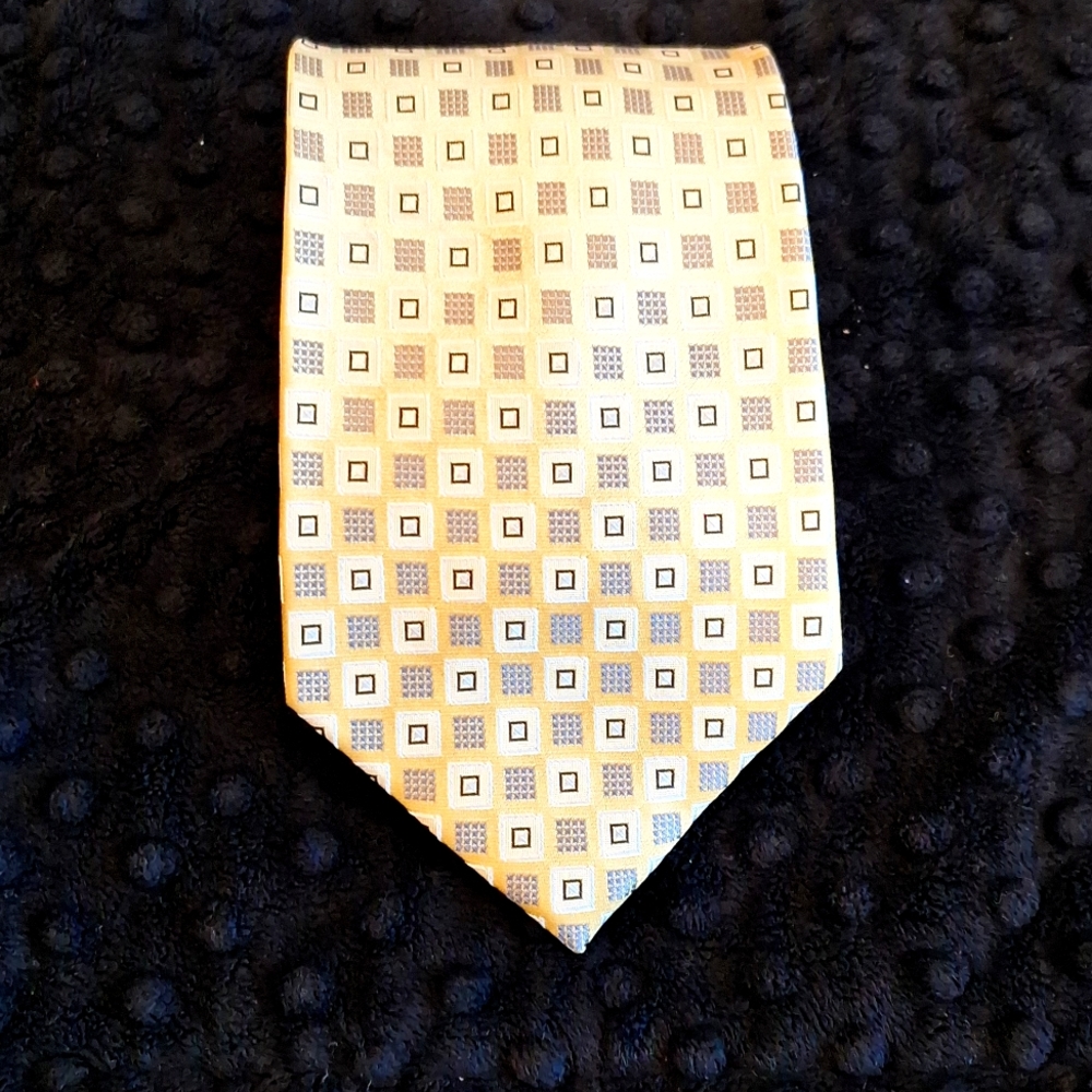 Courage Hand sewn  Neckwear Gold and Tan #22